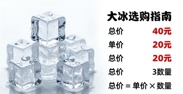 大冰块价格到底怎么算？汉阳冰块选购指南